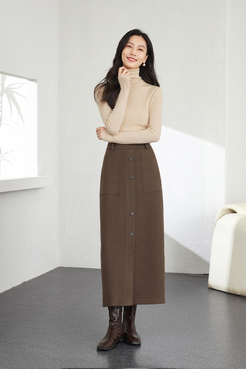 French Retro Versatile Skirt-VIMLYSTORE