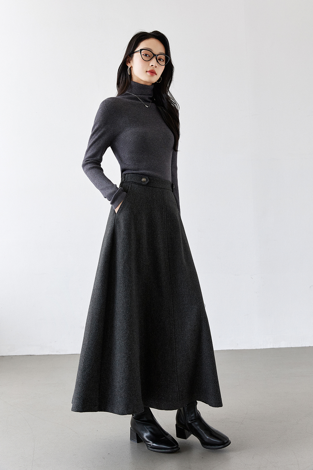 Slimming A-Line Skirt-VIMLYSTORE