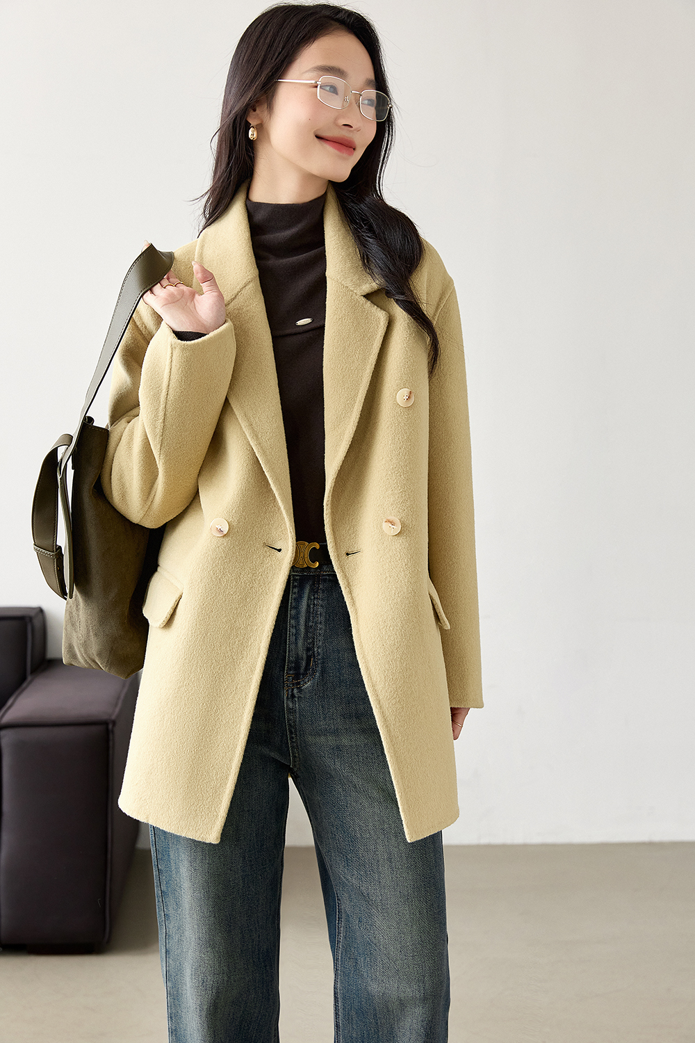 Wool Double-Sided Woolen Coat-VIMLYSTORE