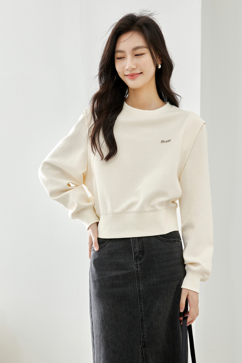 Solid color short tops-VIMLYSTORE