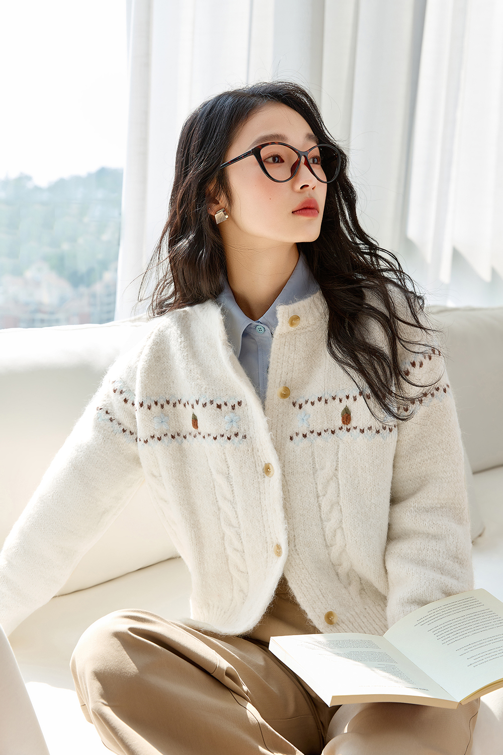 Soft And Loose Knitted Cardigan-VIMLYSTORE