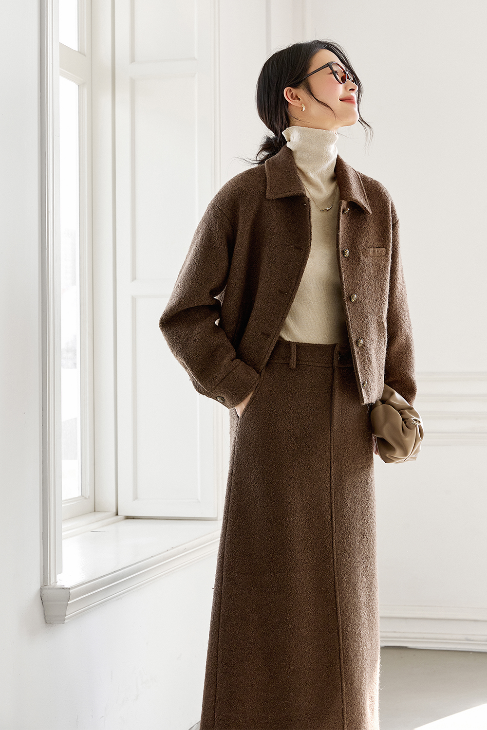 Wool Blend Thickened Casual Suit