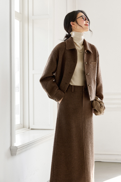 Wool Blend Thickened Casual Suit