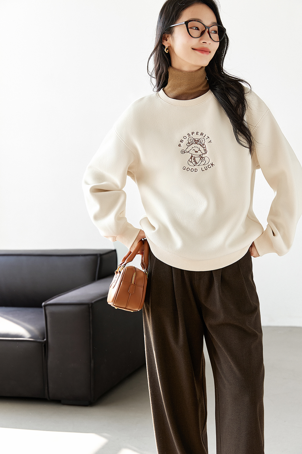 Fun printed design sweatshirt-VIMLYSTORE