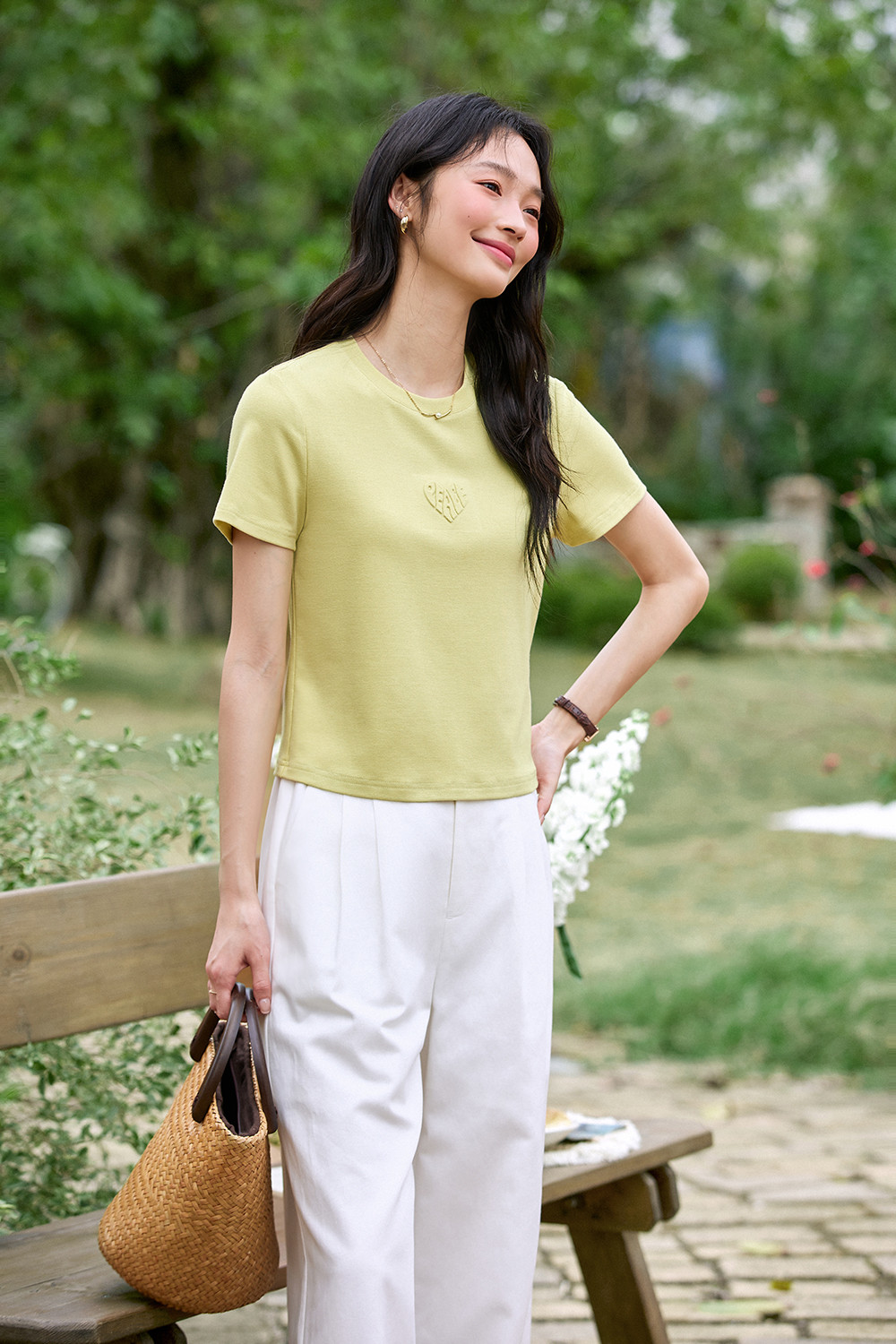 Casual-Elegance Round Neck Oversized Solid Top-VIMLYSTORE