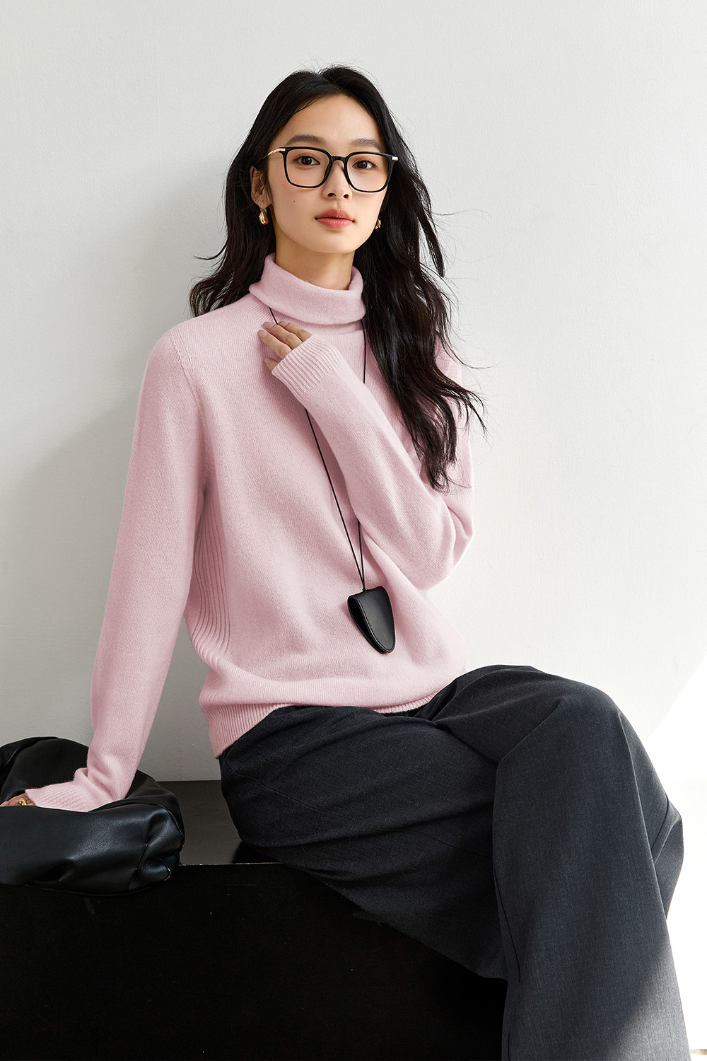 Purewool Simple Knitted Sweater-VIMLYSTORE