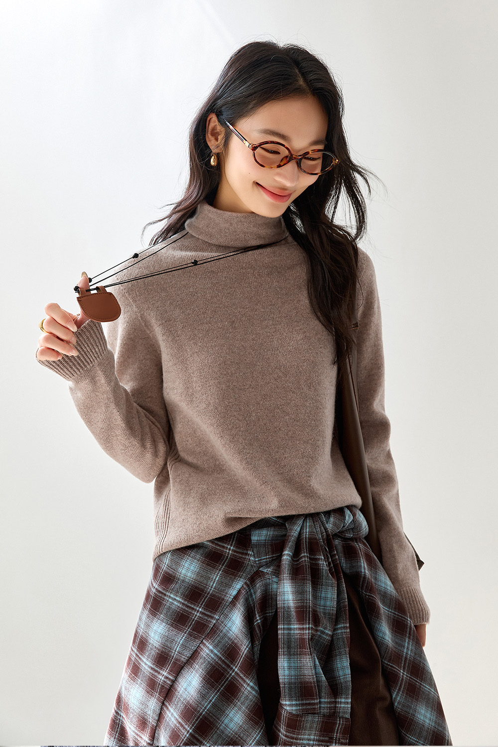 Purewool Simple Knitted Sweater-VIMLYSTORE