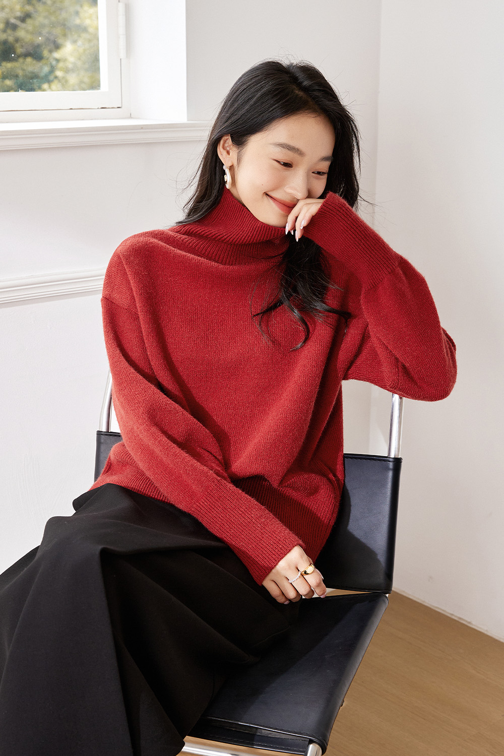 Lazystyle Warm Knitted Sweater-VIMLYSTORE