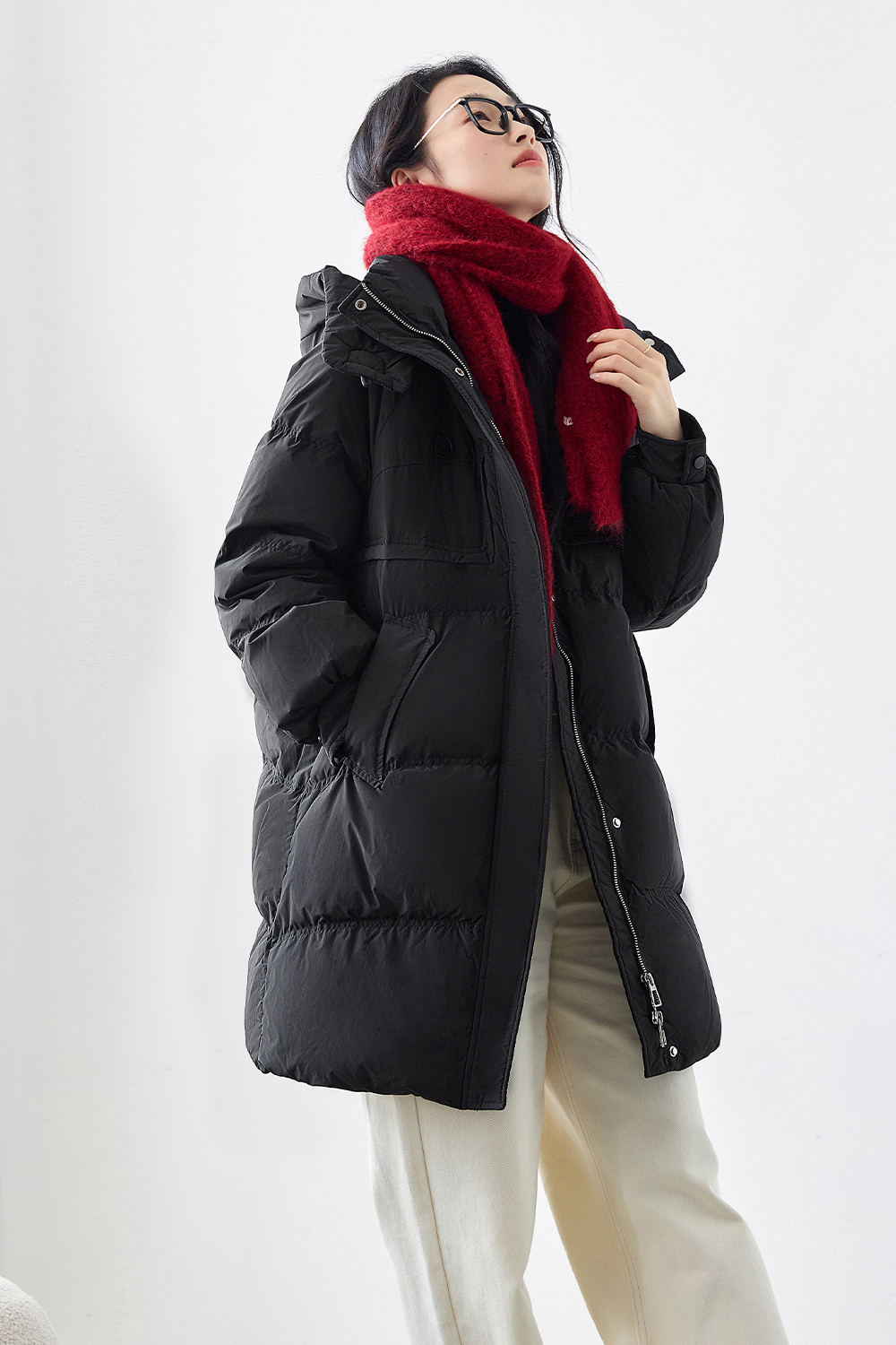 Thick casual down jacket