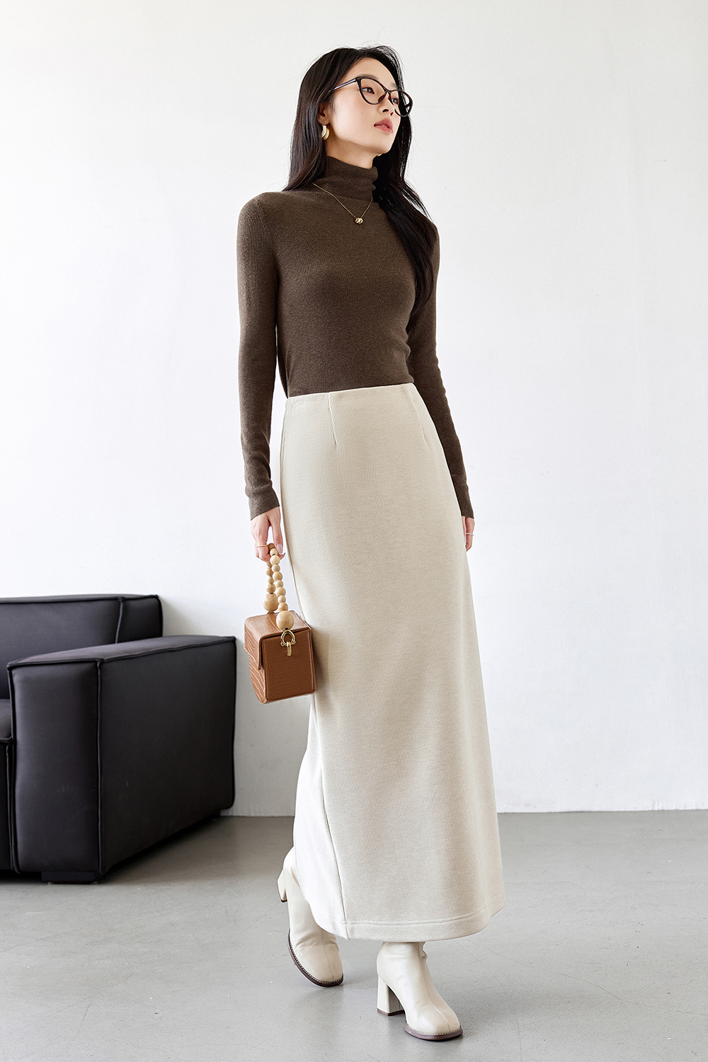 Plush Warm Knitted Skirt-VIMLYSTORE