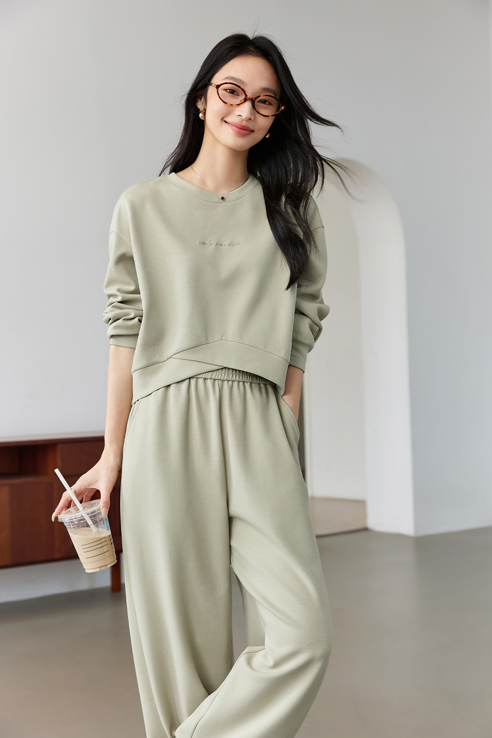 Cotton Casual Sweatshirt Suit-VIMLYSTORE