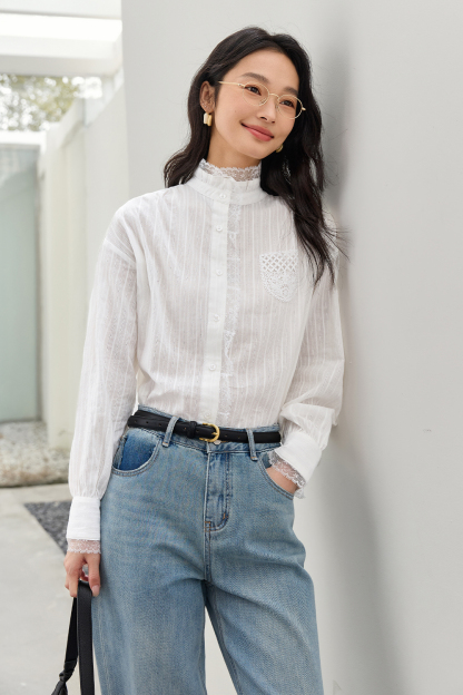 Hollow Lace Shirt