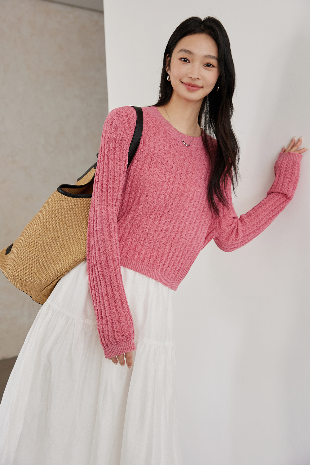 Three-dimensional Woven Knitwear-VIMLYSTORE