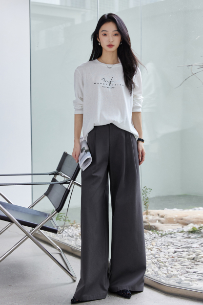 Casual Wide-Leg Trousers