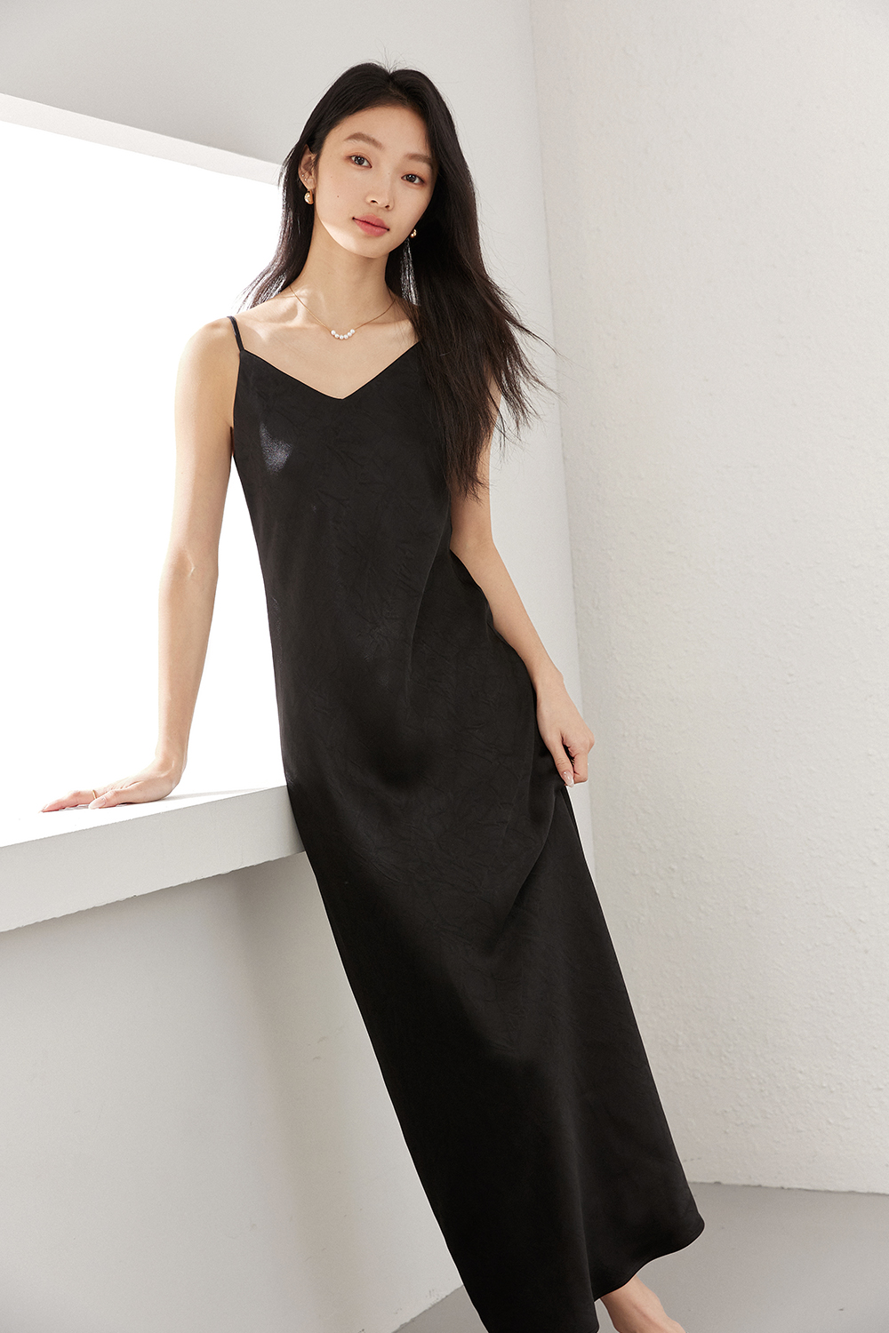 Elegant Silky Sling Dress