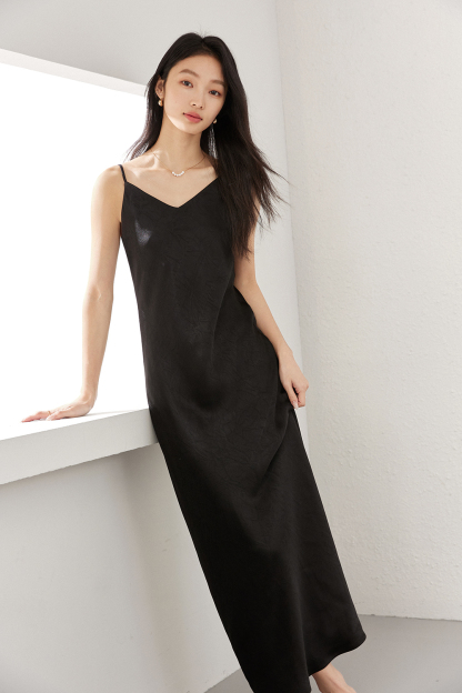 Elegant Silky Sling Dress