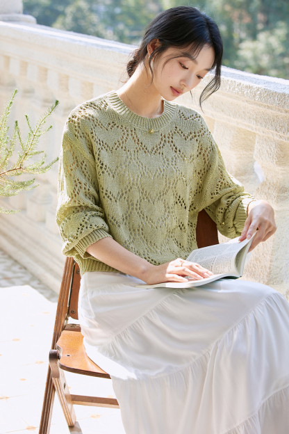 Green Dream Hollow Sweater