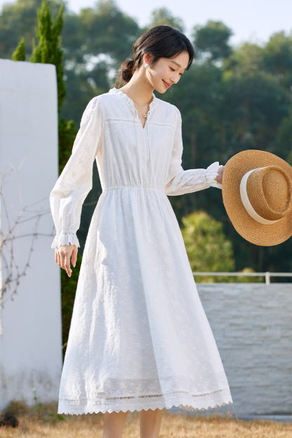 Vacation Embroidered Dress