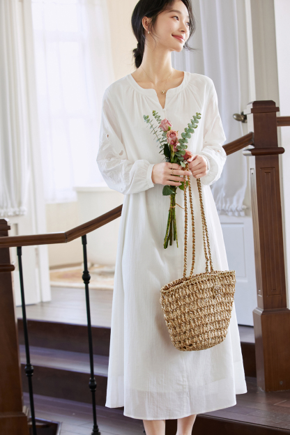 Bohemian Embroidered Dress