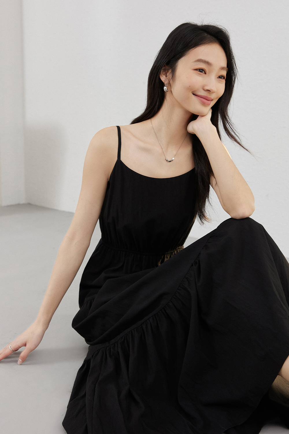Elegant Suspender Dress