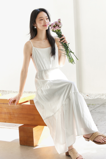 Elegant Suspender Dress