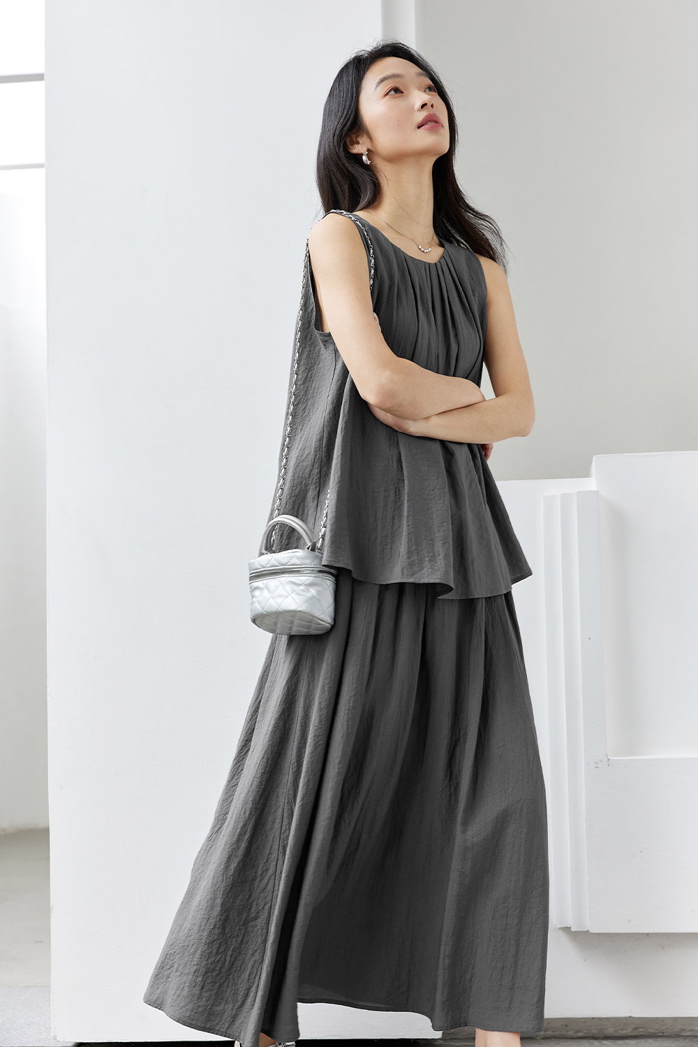 Simple Drape Casual Suit-VIMLYSTORE