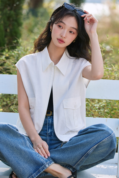 Simple Sleeveless Shirt
