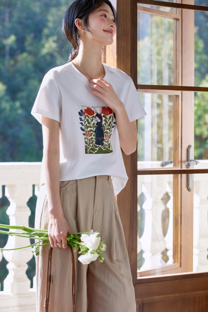 Rabbit Print T-Shirt