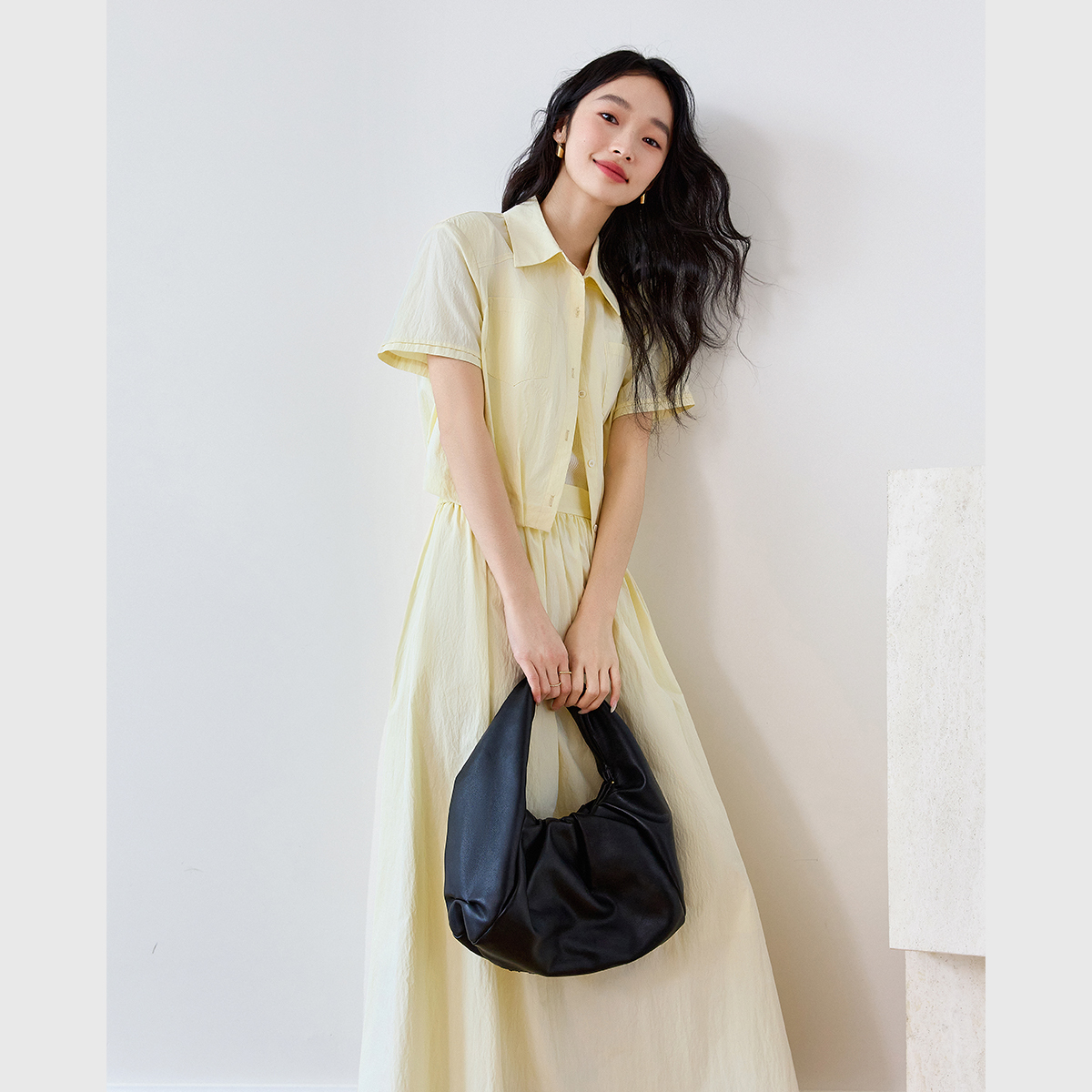 Pure Color Elegant Lady Suit