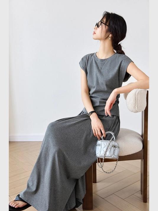 Casual Khmer Grey Suit