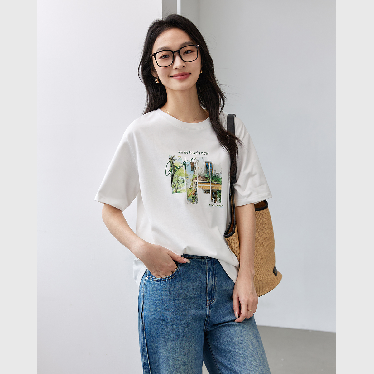 Pure Cotton Time Print T-Shirt