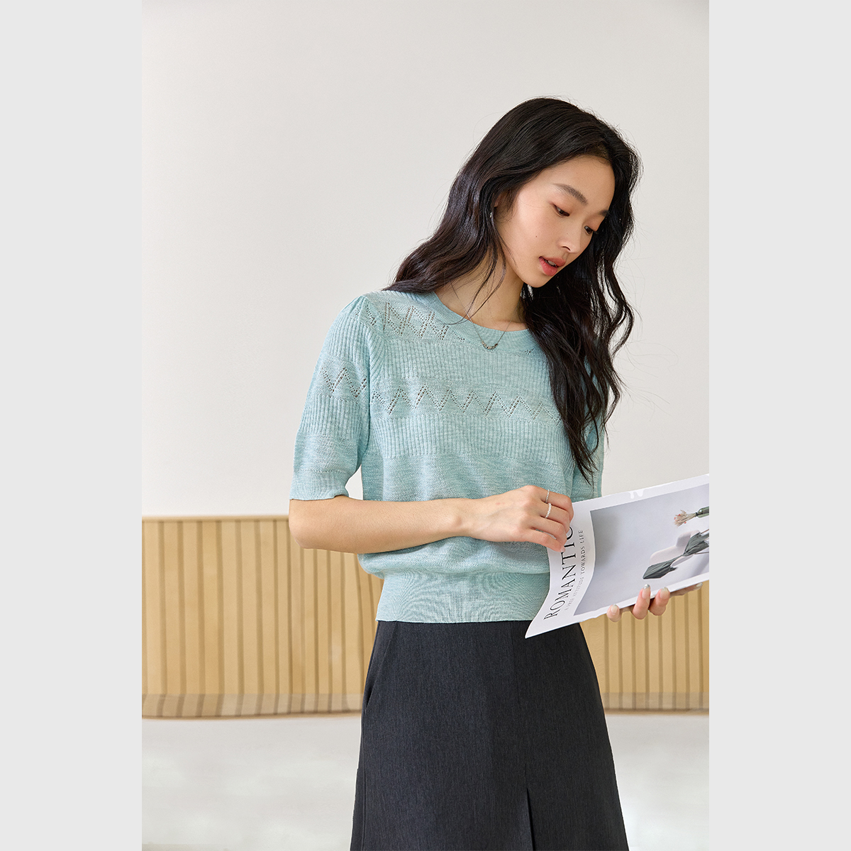 Elegant Hollow Sweater