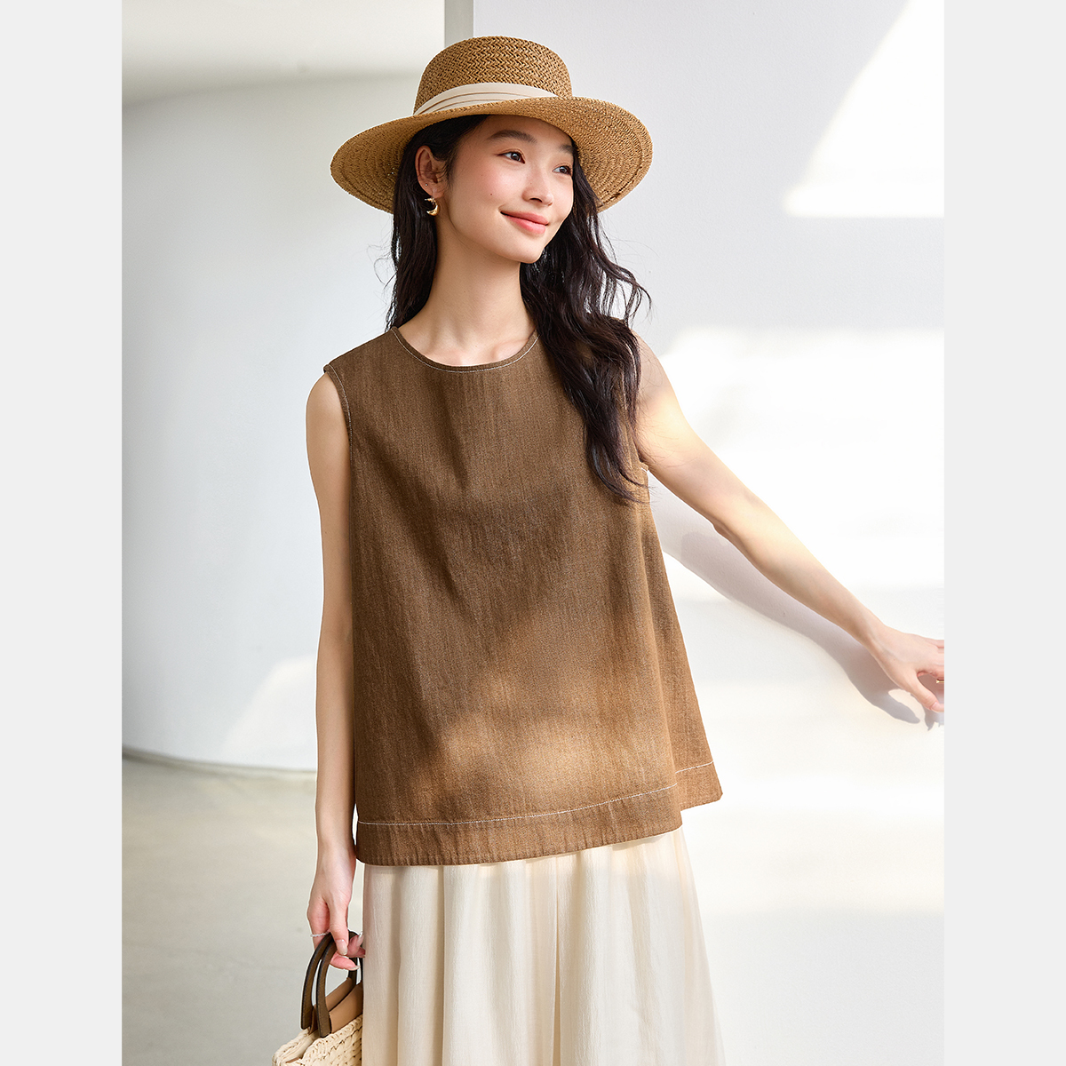Cross Hollow Design Vest