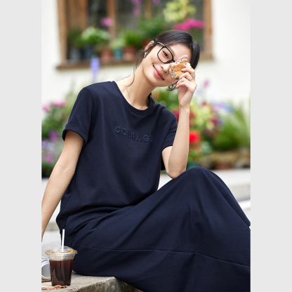 Navy Blue Letter Suit