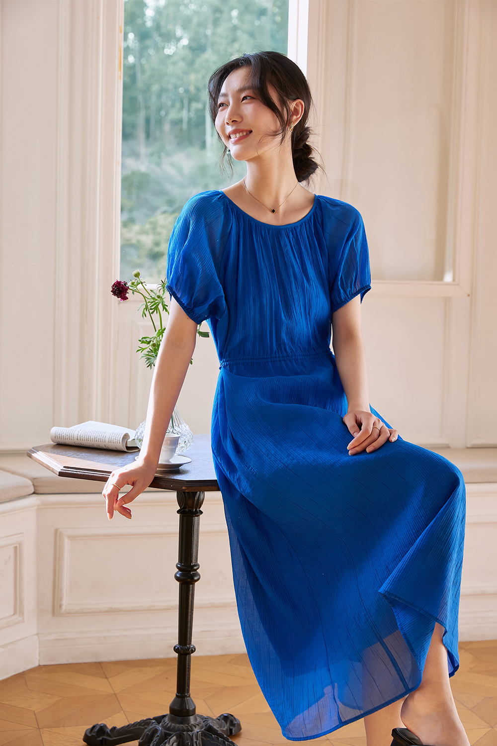 Casual Loose Chiffon Dress-VIMLYSTORE