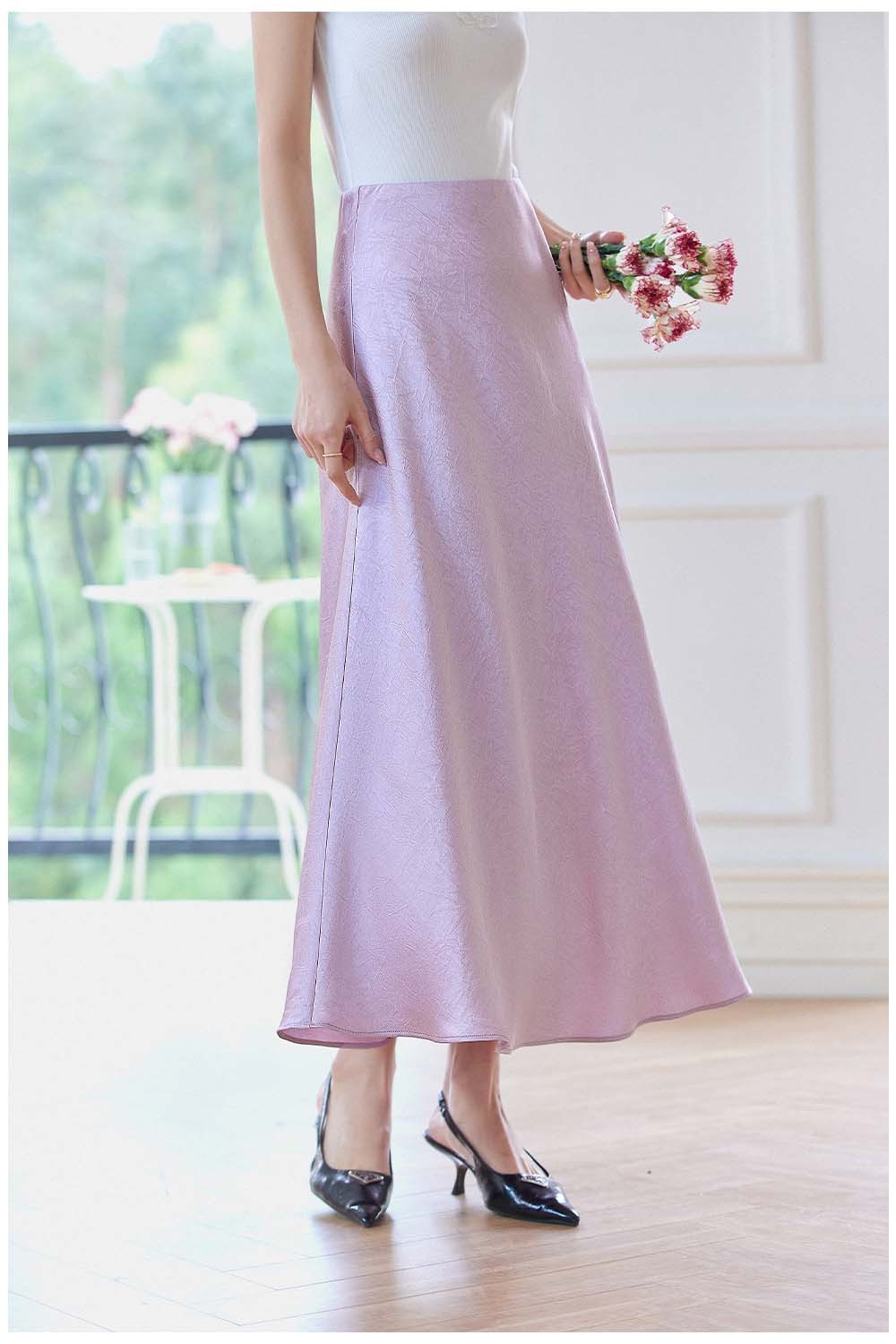 Ruched Shift Skirt