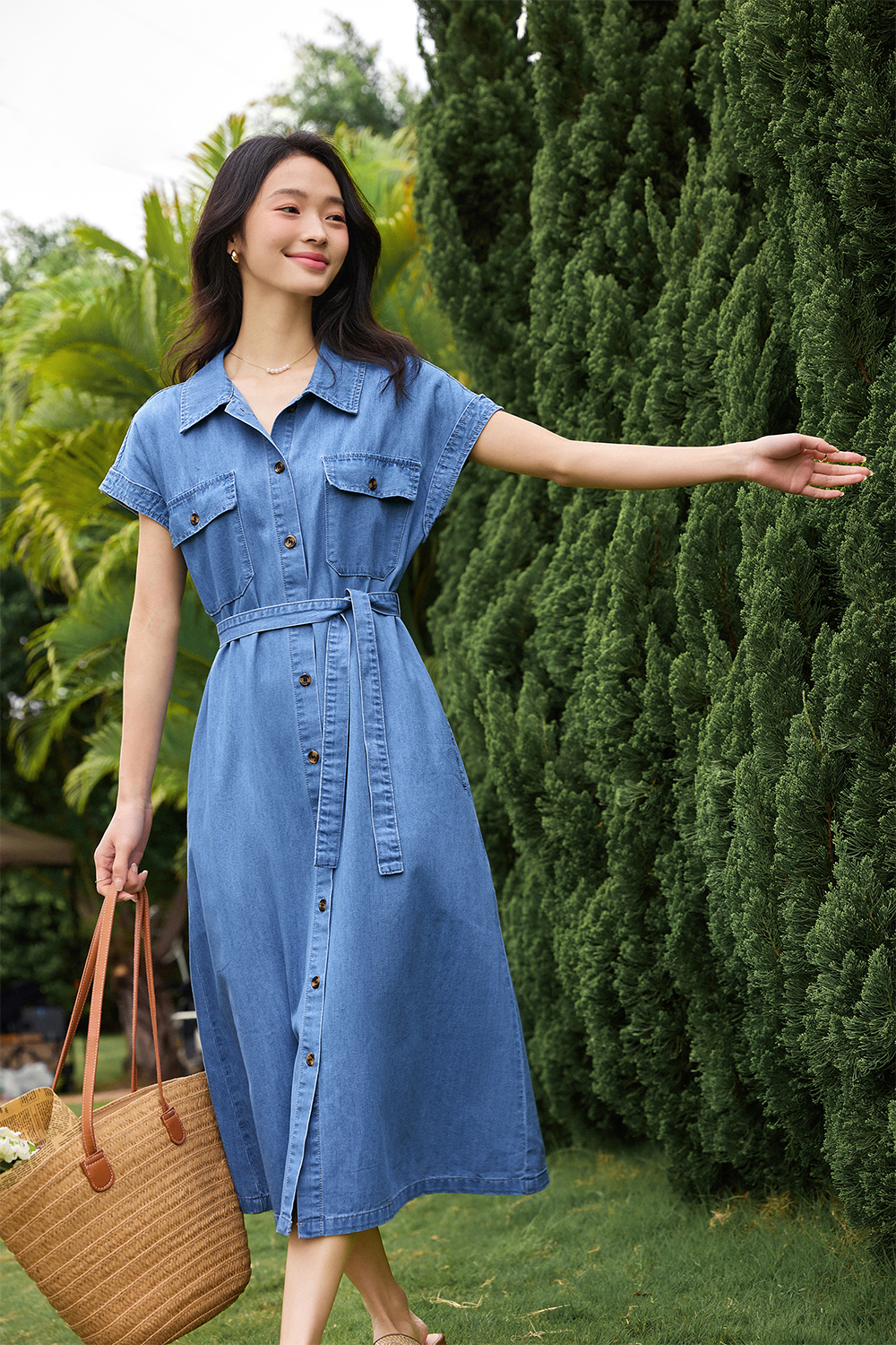 Denim Small A-Line Dress