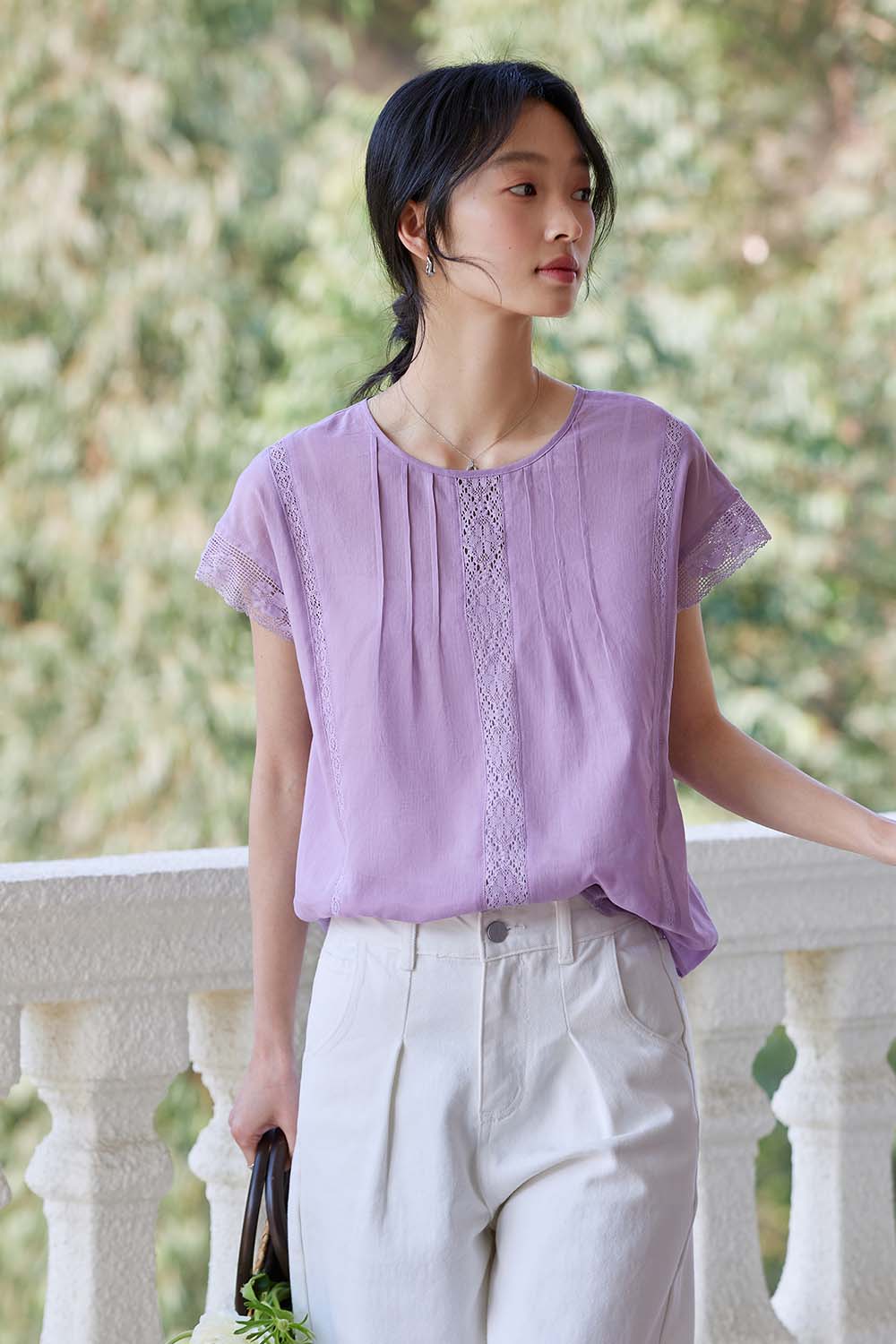 Cotton And Linen Blend Loose Shirt