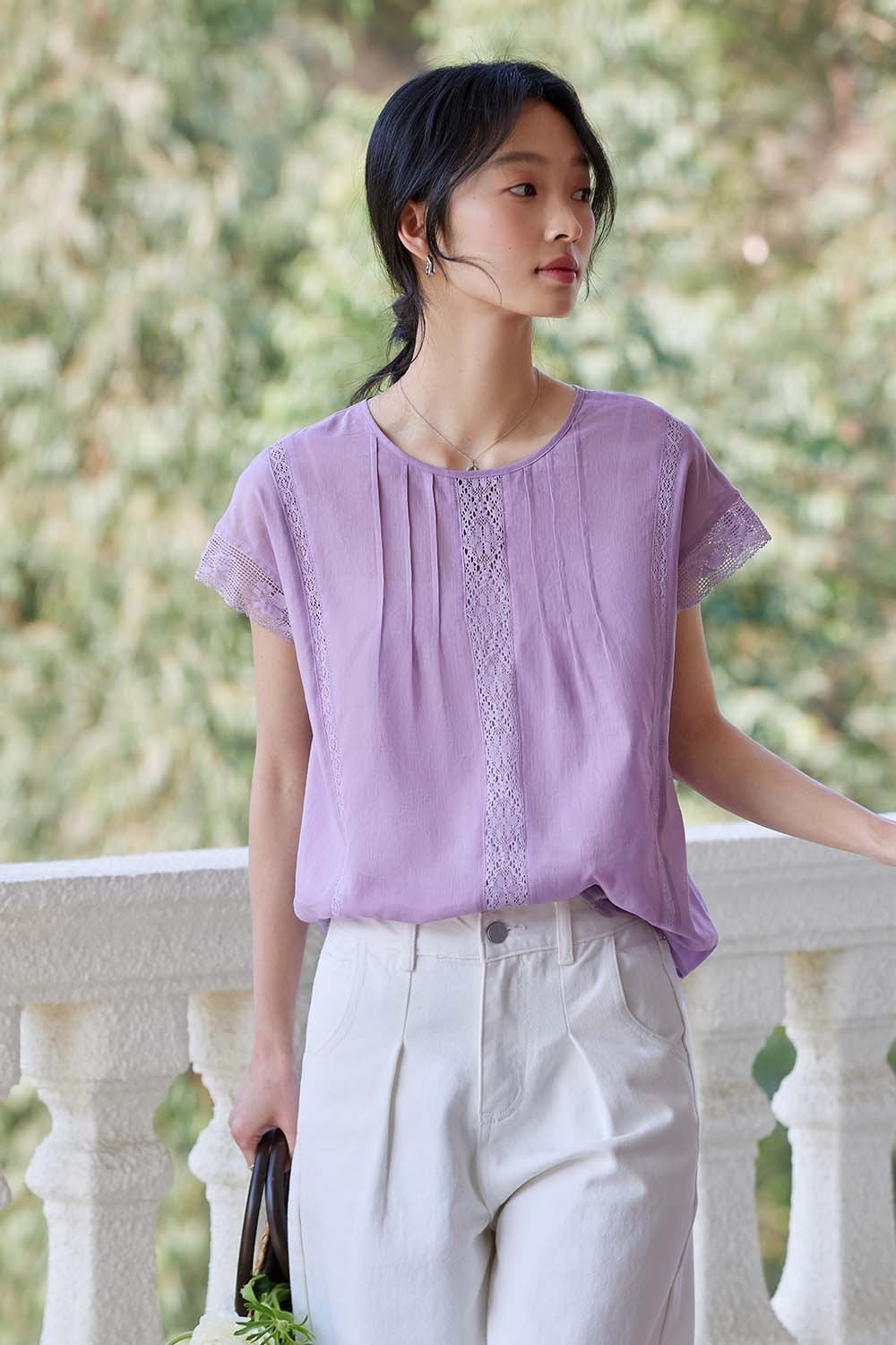 Cotton And Linen Blend Loose Shirt