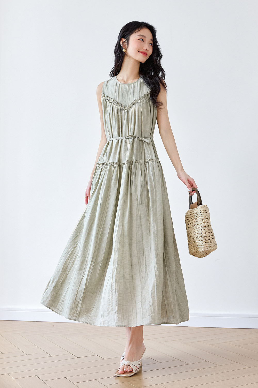 Ruffled Vintage Dress