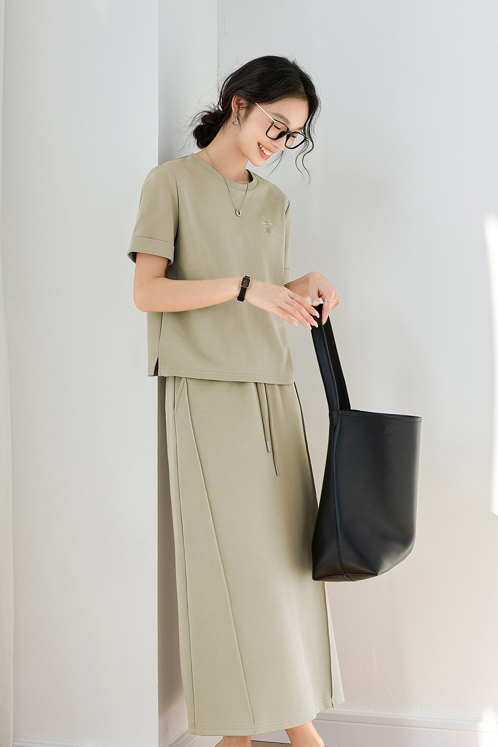Cotton Blended Casual Embroidery Suit