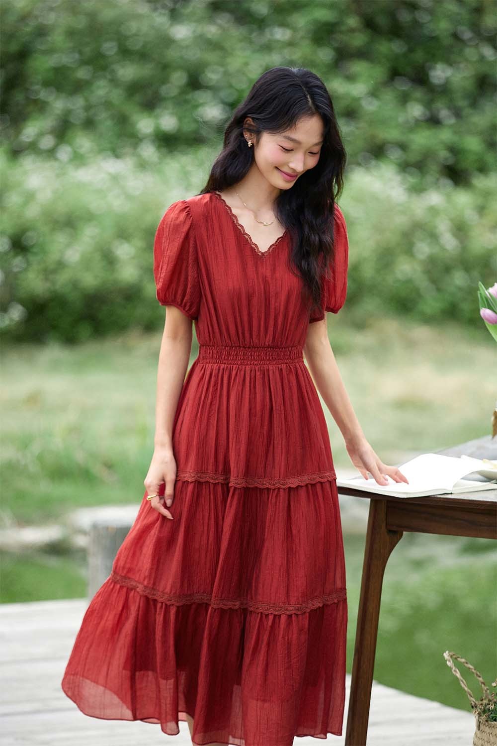 Lyosel V-Neck Dress