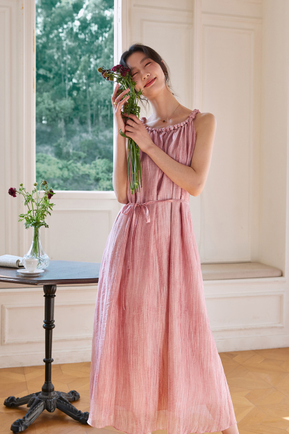 French Halter Strap Dress