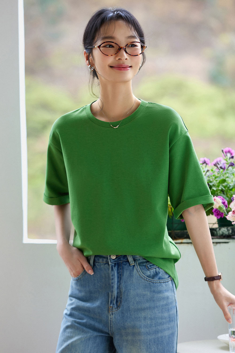 Solid Color Loose T-Shirt