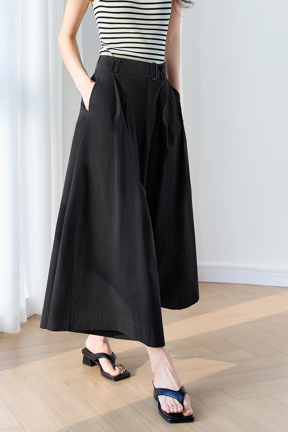 100% Cotton Loose Skirt Pants