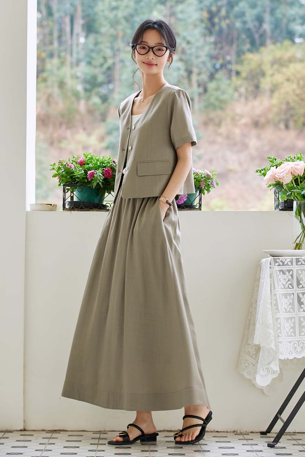 Elegant Casual Lyocell Suit