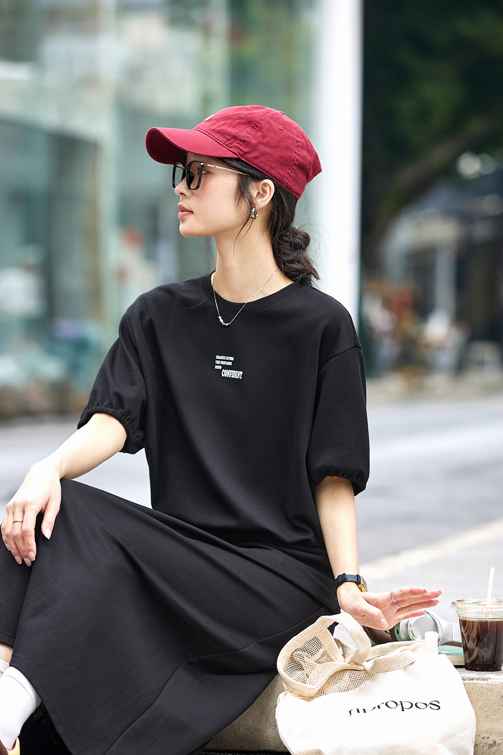 Casual Printed Knit Suit