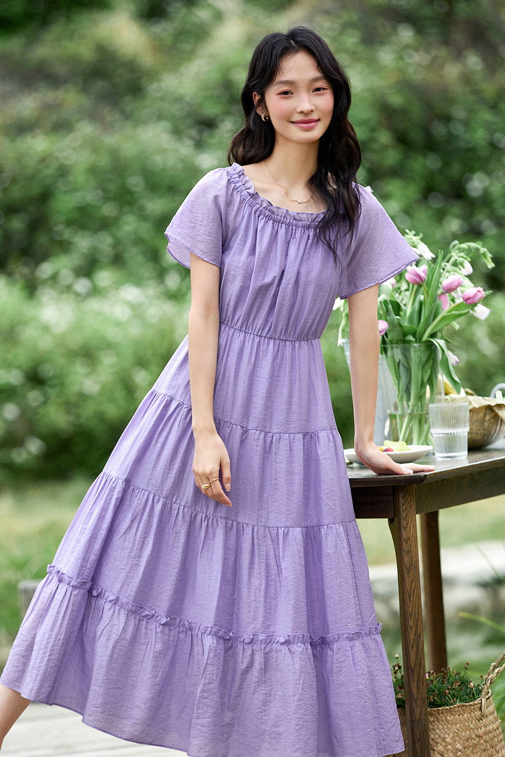 Elegant Loose Cake Dress-VIMLYSTORE