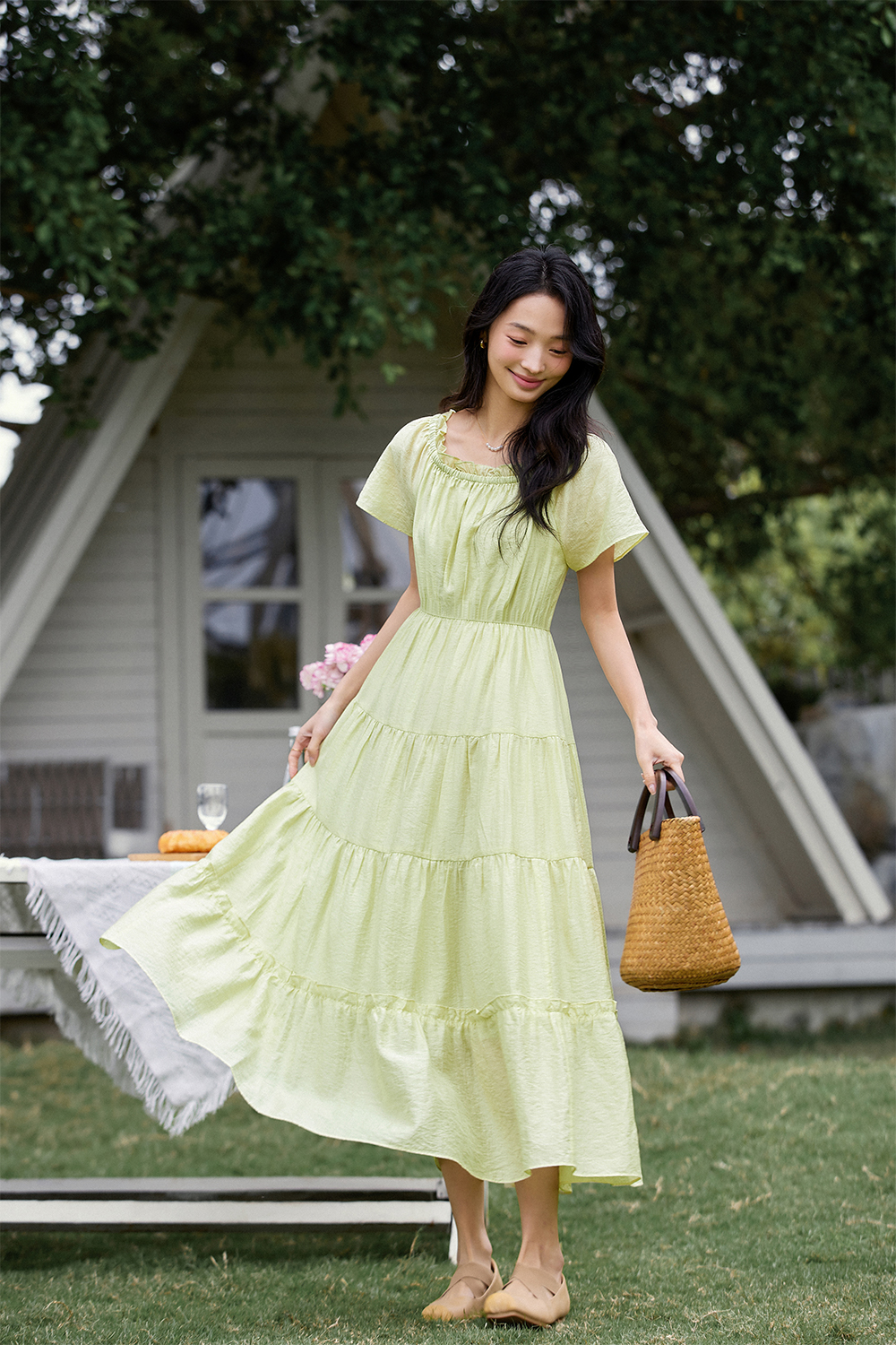 Elegant Loose Cake Dress-VIMLYSTORE