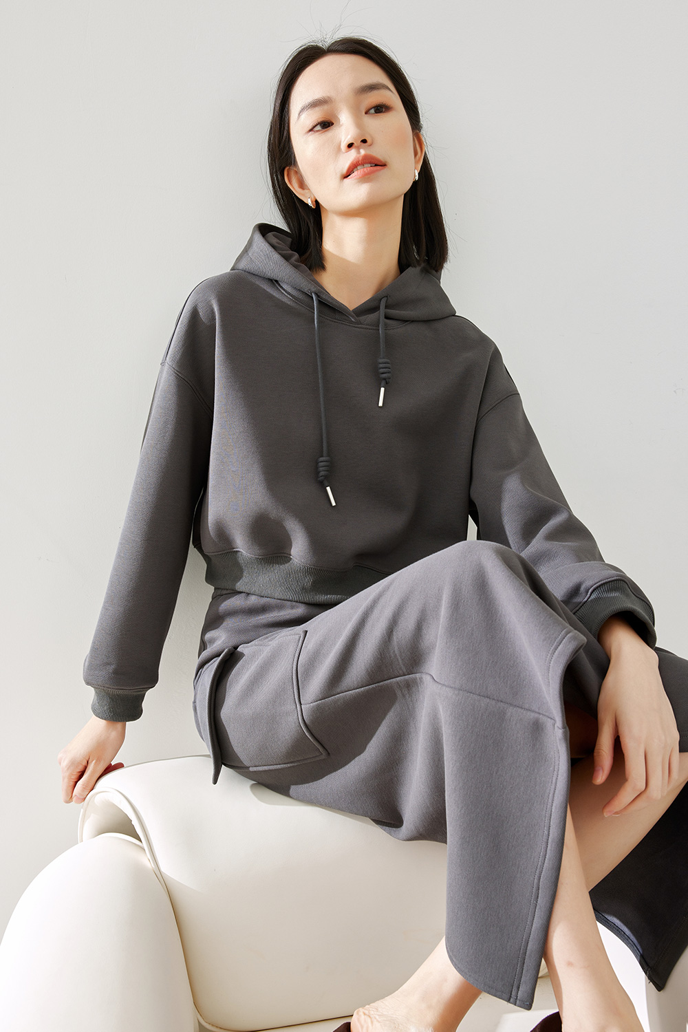 Fleece-Lined Thick Casual Outfit